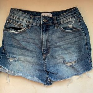 BLUE JEAN SHORTS/SIZE SMALL